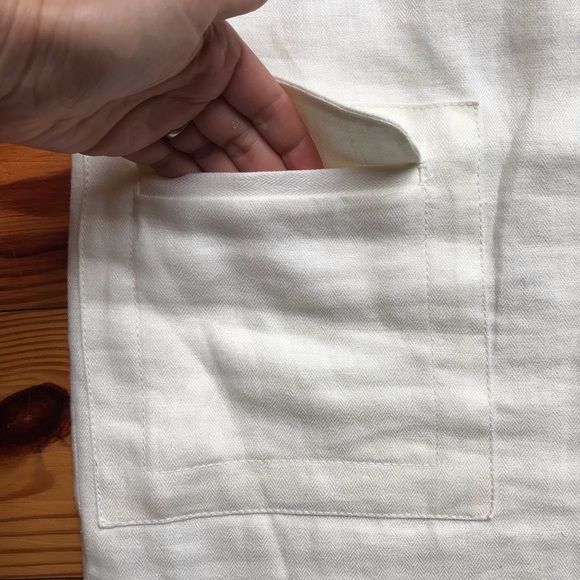 J. Crew Cream Linen Shift Dress, EUC, 4 - Picture 6 of 16